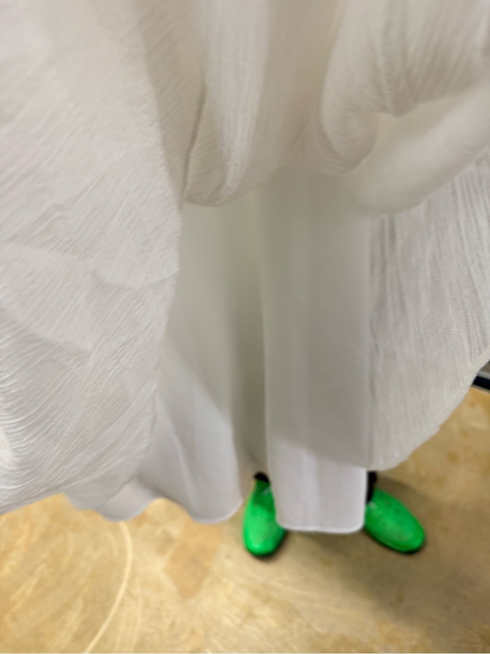 Zara White Textured Maxi Dress - Picture 11 of 11